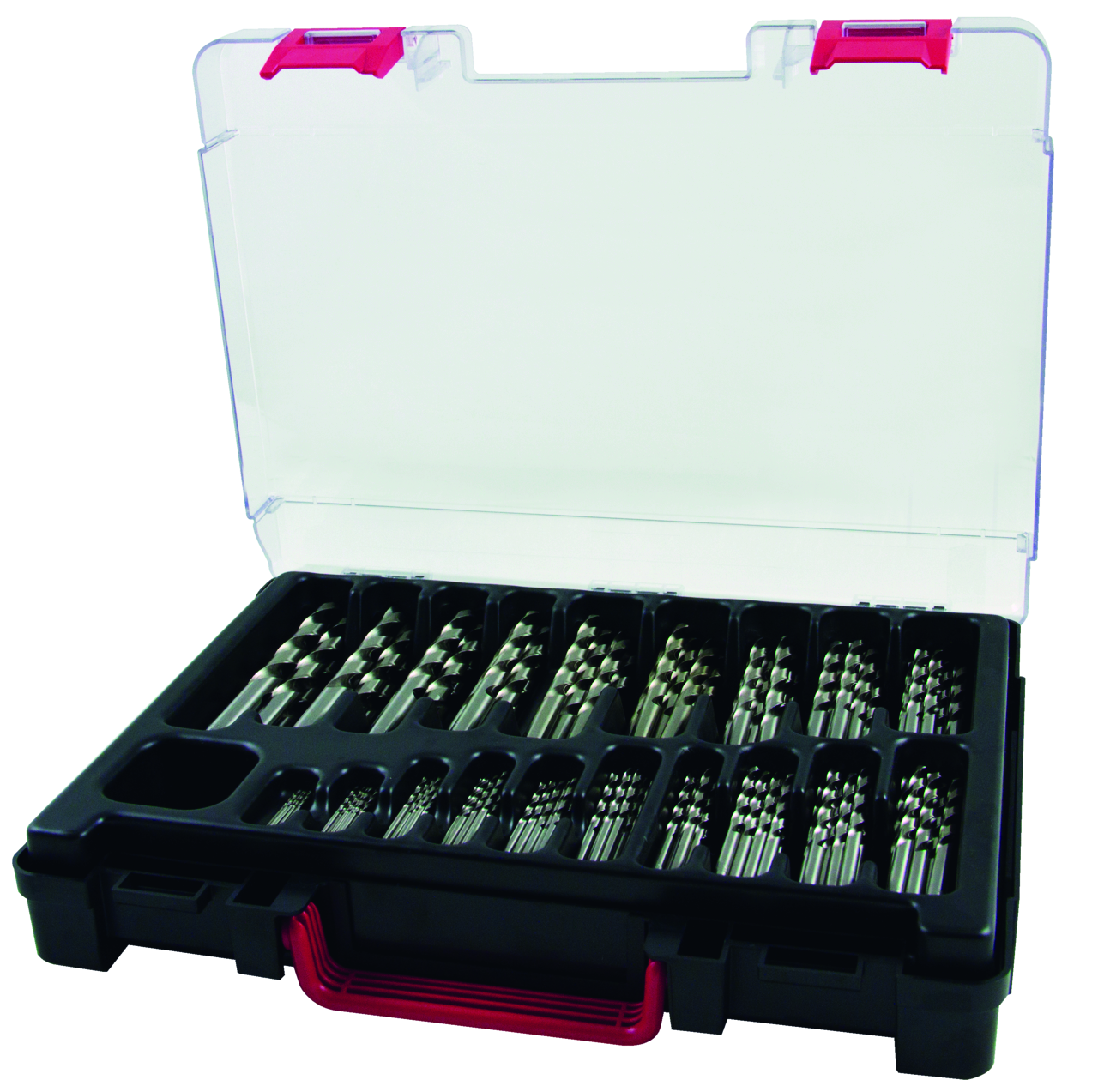Spiralbohrer-Satz Terrax DIN 338 Typ N, HSS-G - 130 tlg. (Magazin Kunststoff)