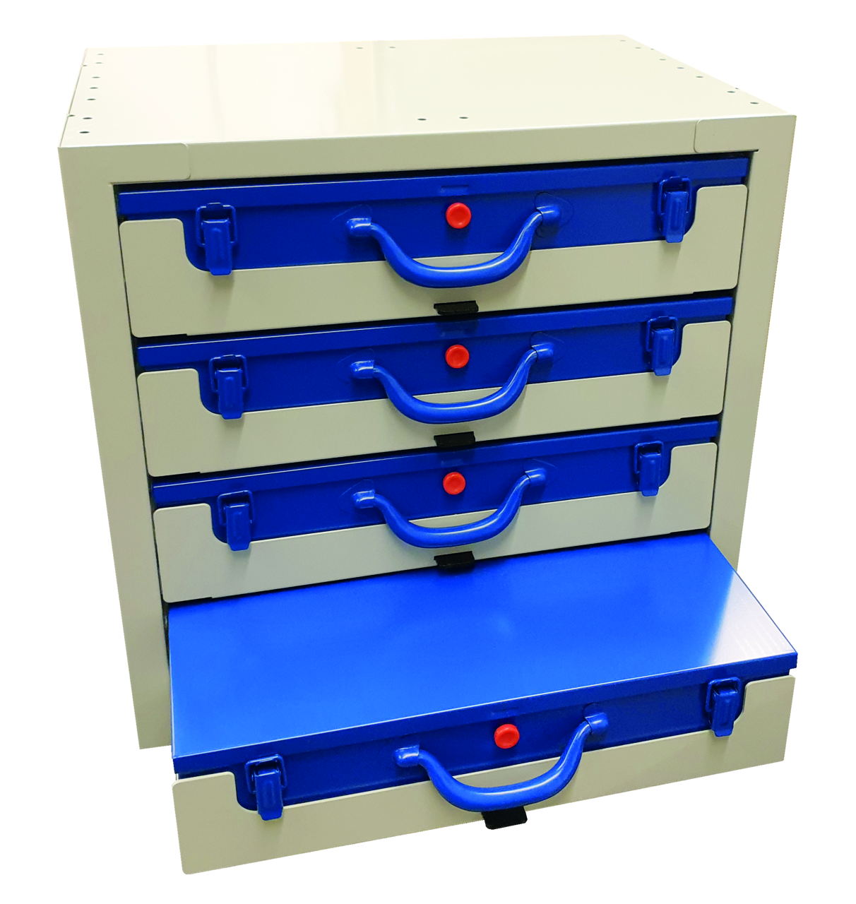 Kofferschrank mit Koffern