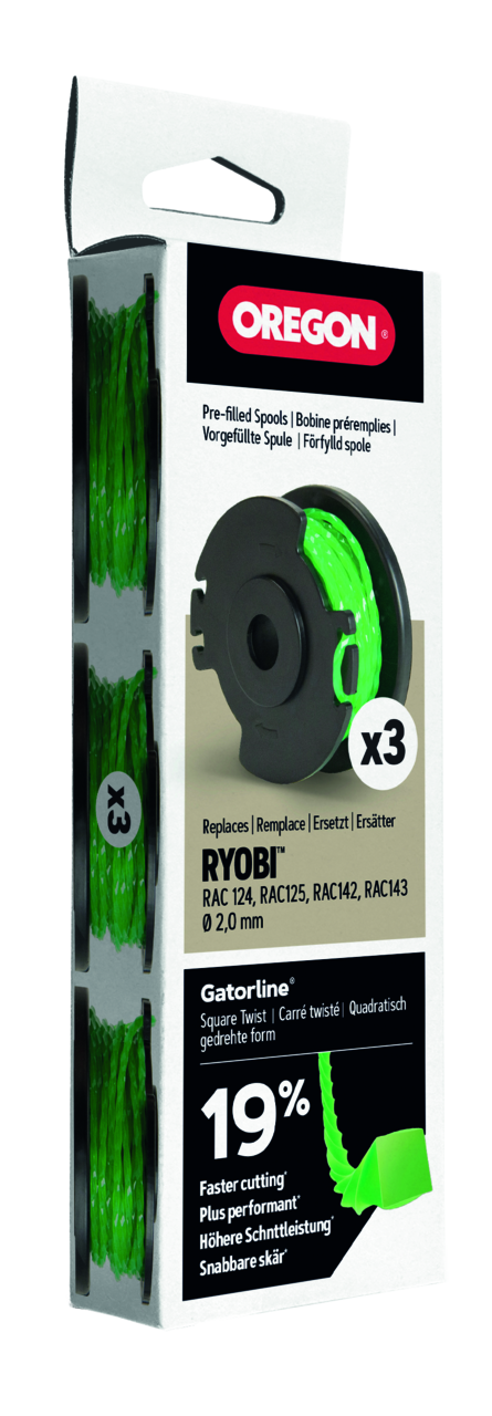Fadenspulen Oregon Gatorline befüllt 2.0 mm