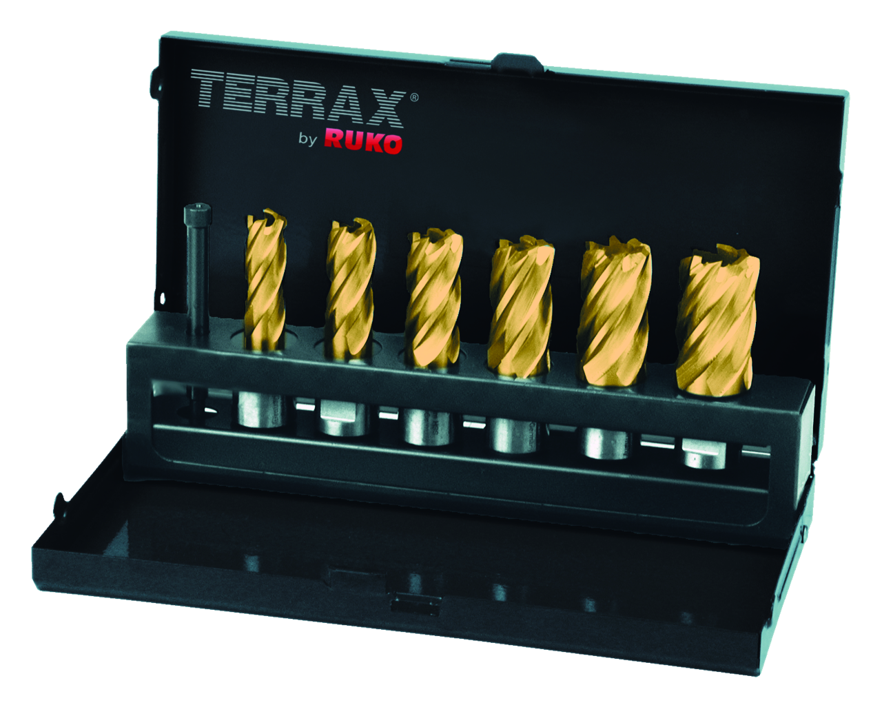 "Assortiment Terrax de fraises HSS-TiN attache Weldon (3/4"") profondeur de perç