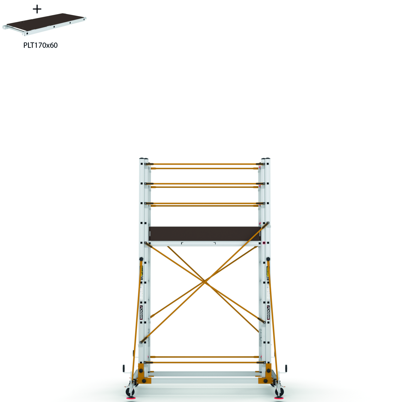 Rollgerüst teleskopierbar Widmer RGT-441