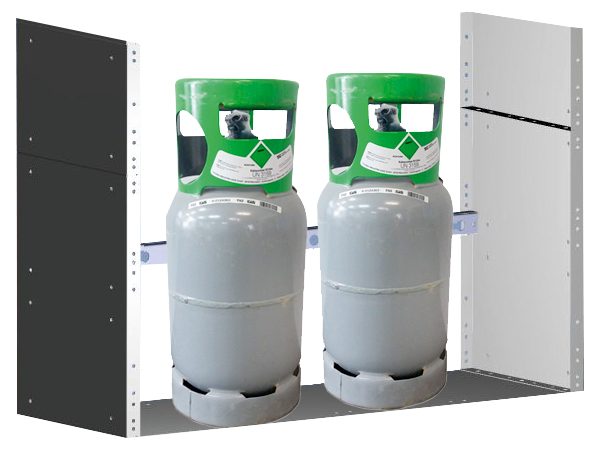 Kältemittel- und Gasflaschenregal Ecosystem KMR1036 / KR103C
