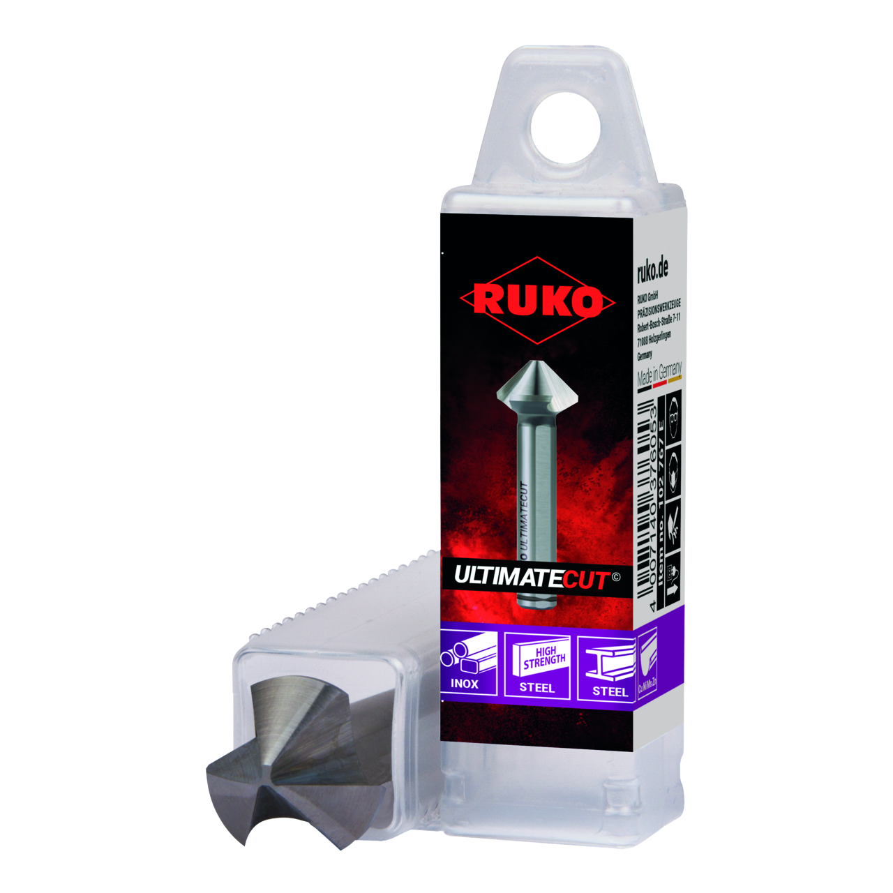 ULTIMATECUT Kegelsenker Ruko HSS-Co 5 DIN 335 Form C 90° Ø 8,3 mm