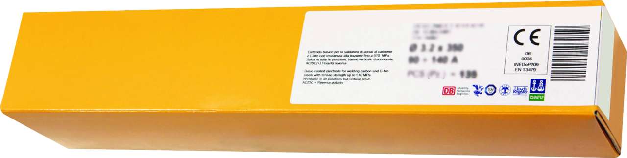 Stabelektroden GYS,  210 Stk., 350 x 2.5 mm, Stahl, basisch (spezial)