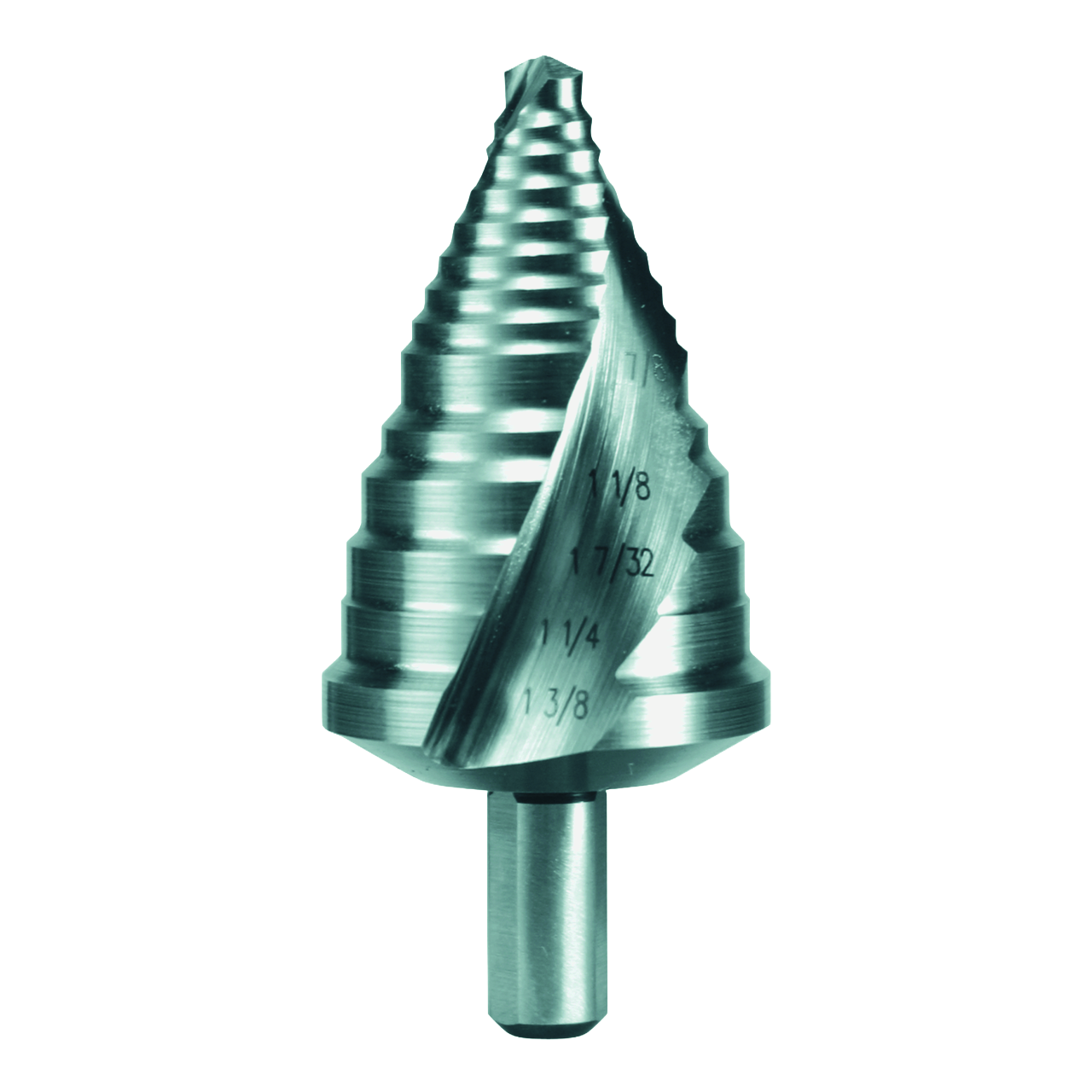Stufenbohrer Ruko HSS TiAlN Kreuzanschliff Form C Zollabmessungen Ø 7/8" - 1 3/8