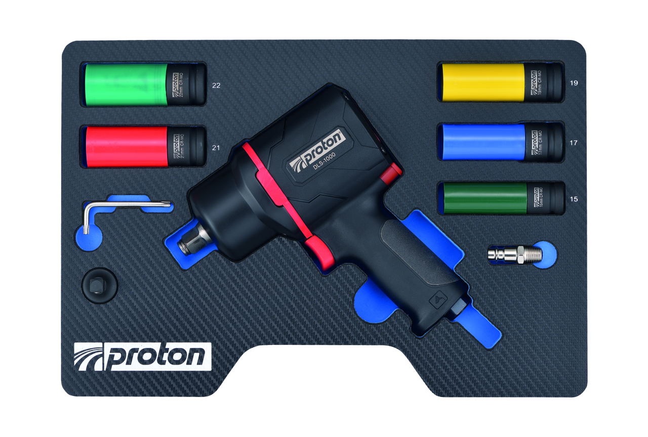 Druckluft-Schlagschrauber-Set Proton DLS-1000