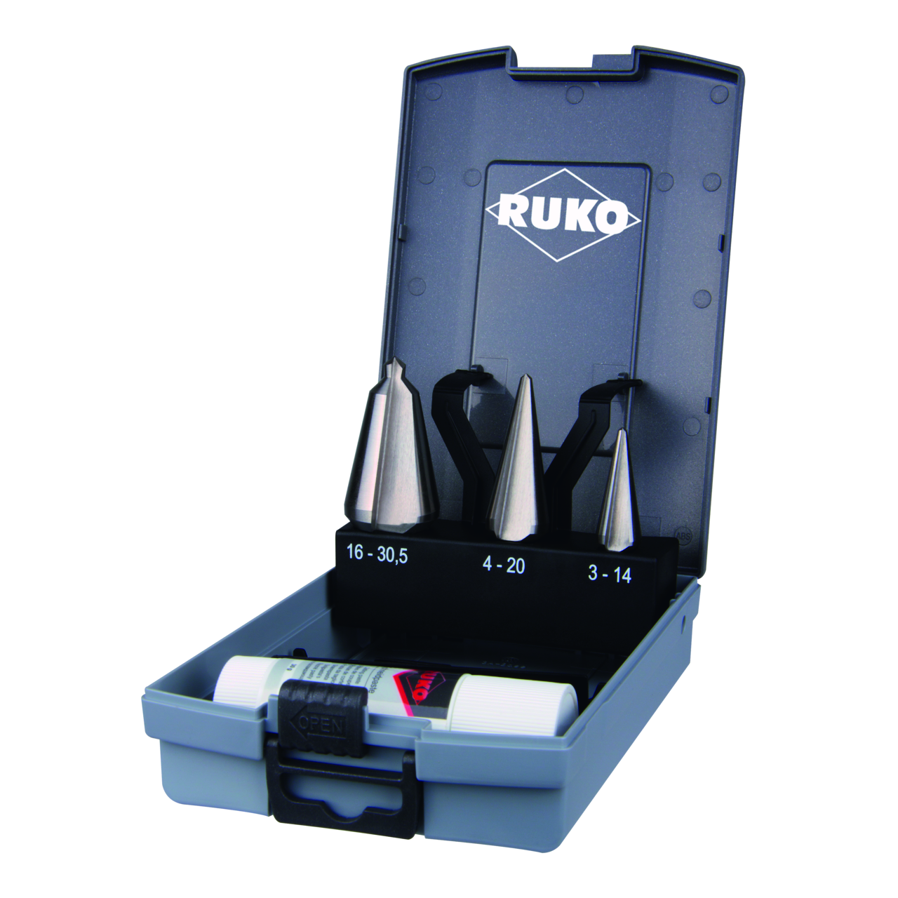 Foret conique Ruko HSS - 4 Pces (coffret plastique)