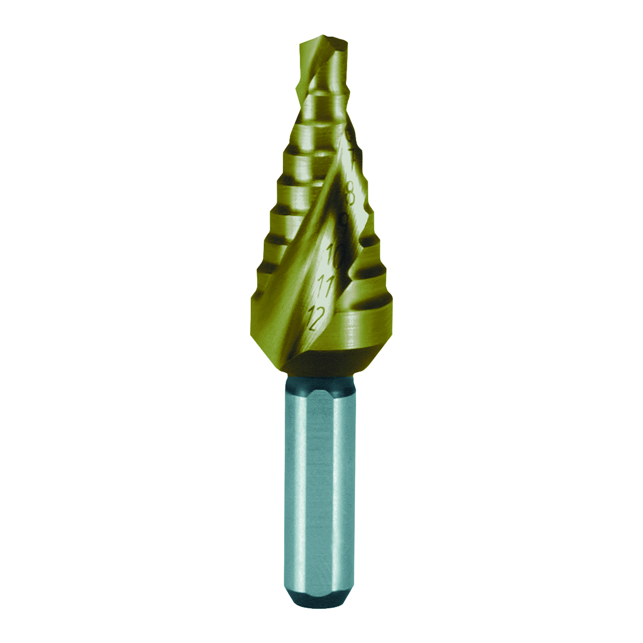 Stufenbohrer Ruko HSS TiN Form C Kreuzanschliff kurz Ø 4,0 - 12,0 mm