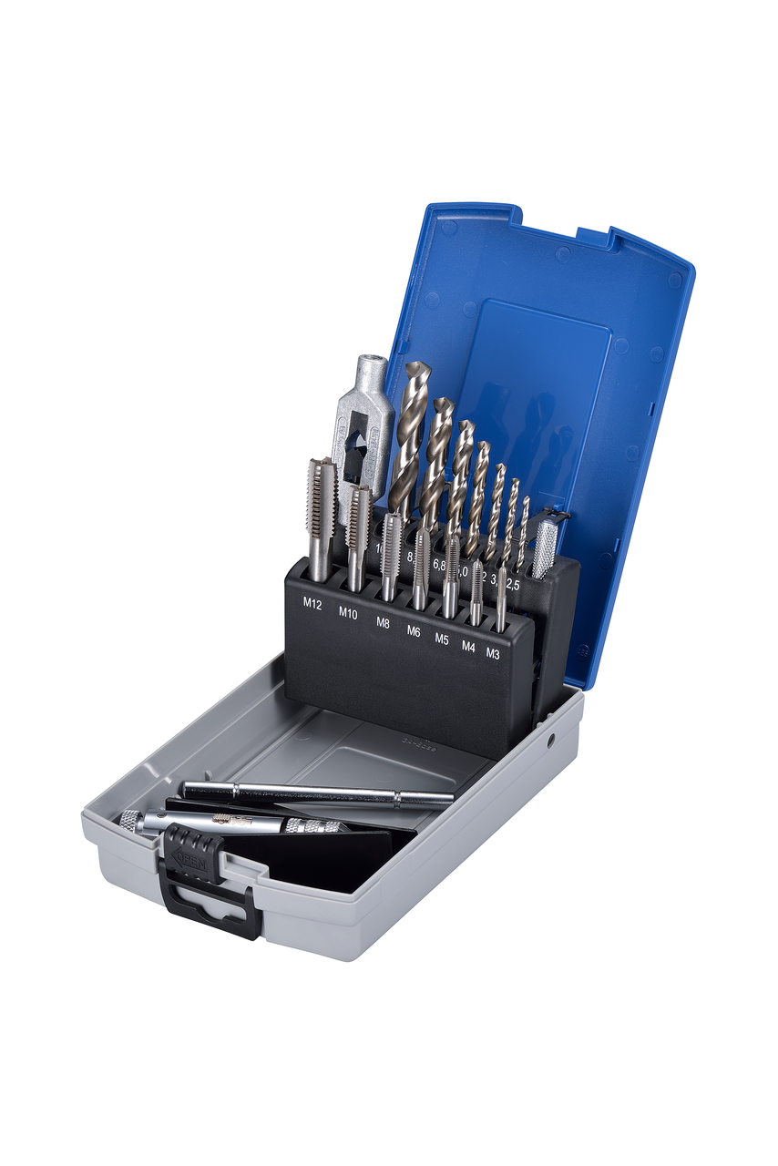 Bohrkassette Proton D-16R HSS Einschnitt-Gewindebohrer-Satz