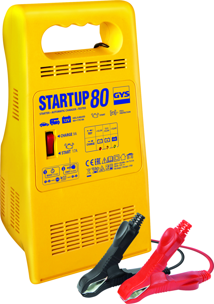 Chargeur et démarreur de batterie GYS Start up 80