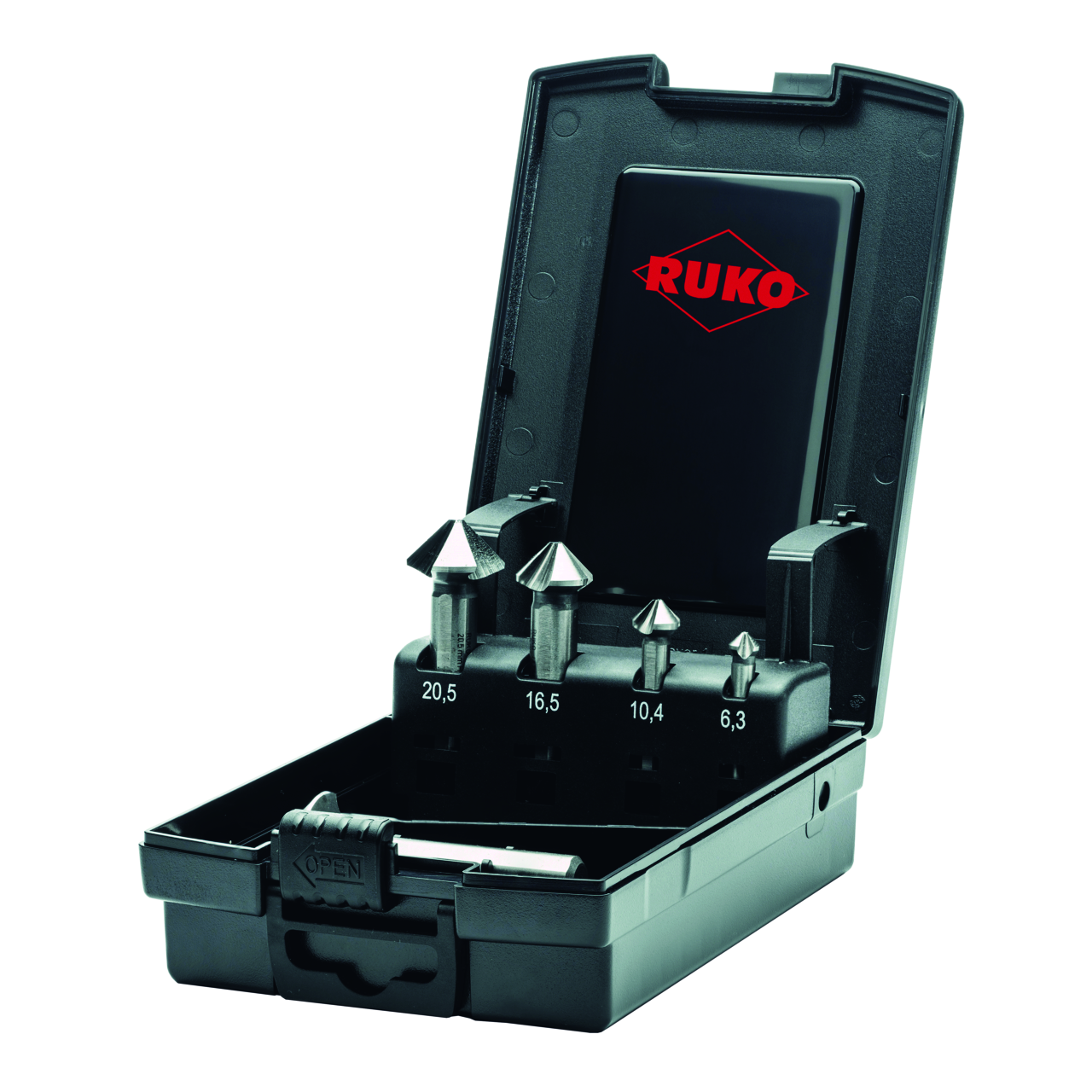 ULTIMATECUT Kegelsenker-Satz Ruko HSS-Co 5 DIN 335 Form C 90° - 5-tlg. (Kunststo
