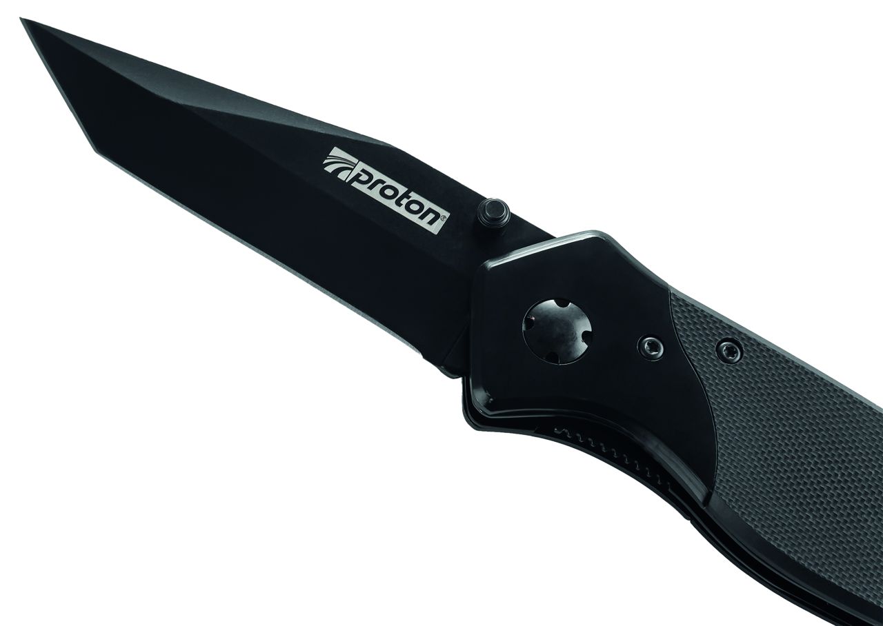 Arbeitsmesser schwarz mit 83 mm langer Klinge