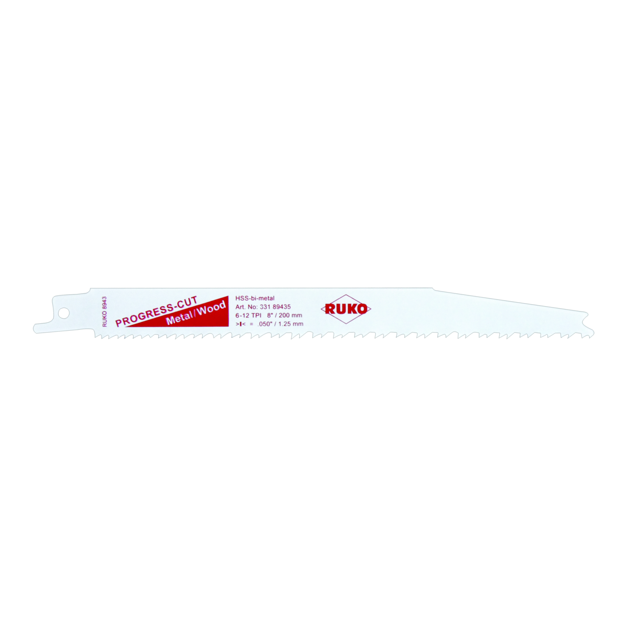 Lames de scies sabres 8943 Ruko HSS-bimétal