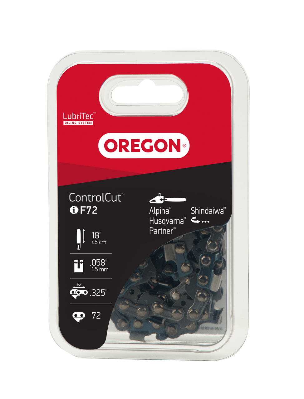 Kette Oregon .325", 1.5 mm, 72 Treibglieder, ControlCut, Halbmeissel