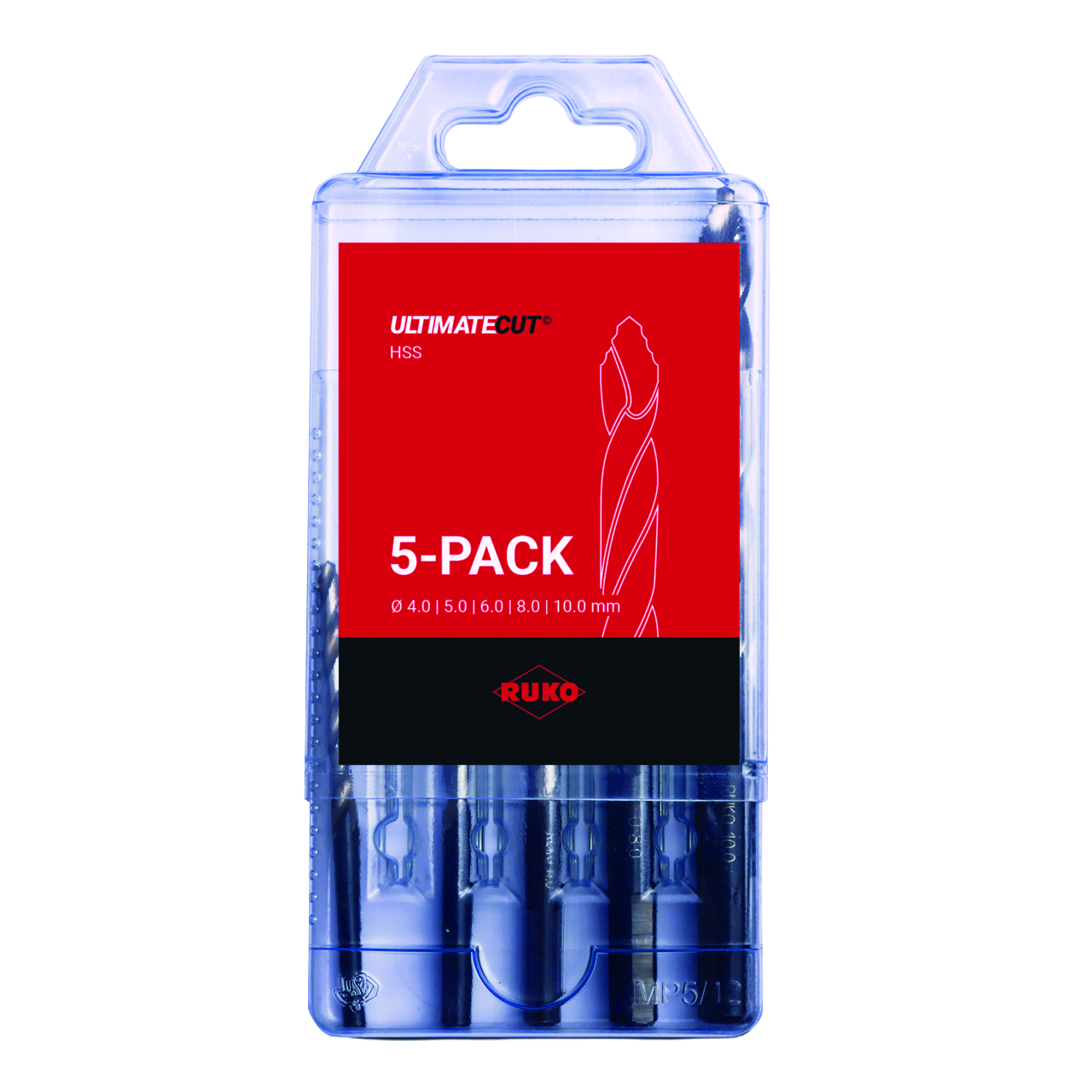 ULTIMATECUT Spiralbohrer Ruko-Satz HSS DIN 338 FLOWSTEP® Spitze 3-Flächenschaft