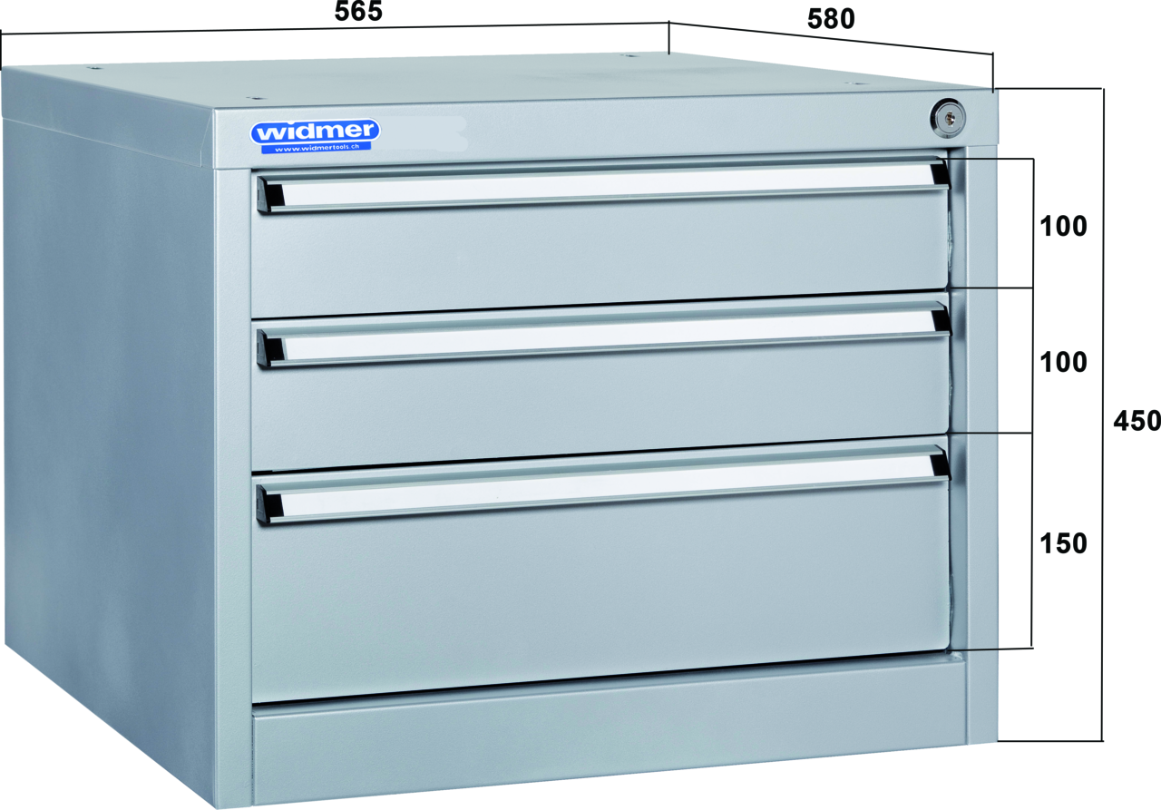 Unterschrank Widmer mit 3 Schubladen