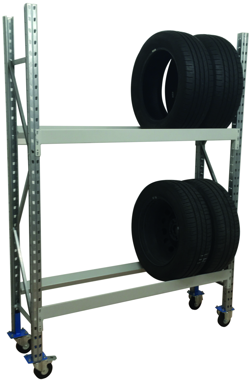 Pneuregal-Set Widmer PR mobil 1250x400x1750 mm
