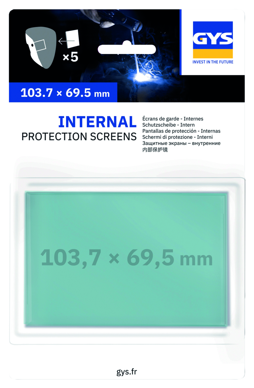 Schweissgläser GYS innen 5 Stk 103.7 x 69.5 x 1.0 mm