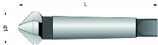 Dreischneidensenker 90° 30.00 mm