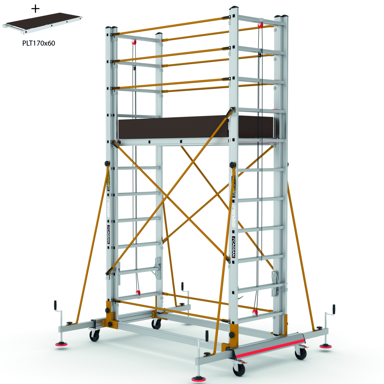 Rollgerüst teleskopierbar Widmer RGT-441