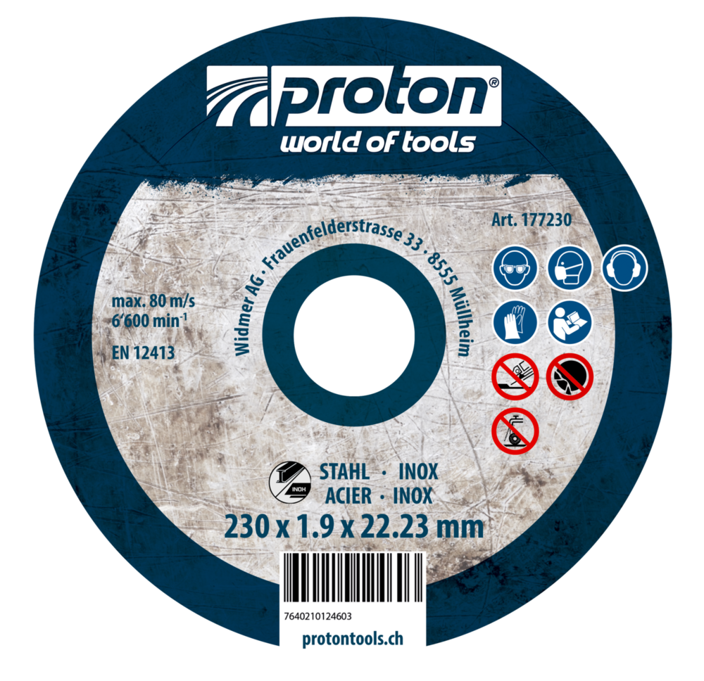 Trennscheibe Inox / Stahl 230 x1.9  mm