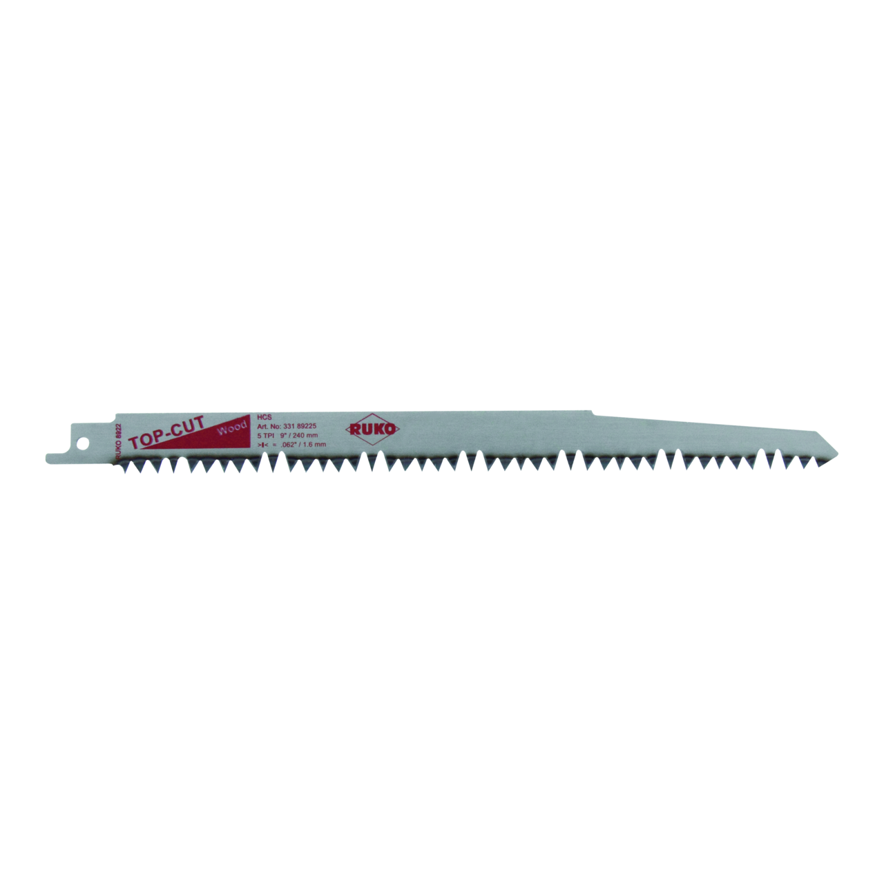 Lames de scies sabres 8922 acier au carbone Ruko