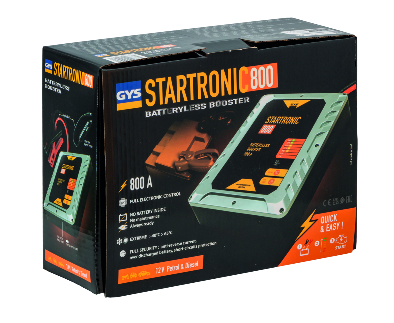 Booster ohne Batterie GYS Startronic 800