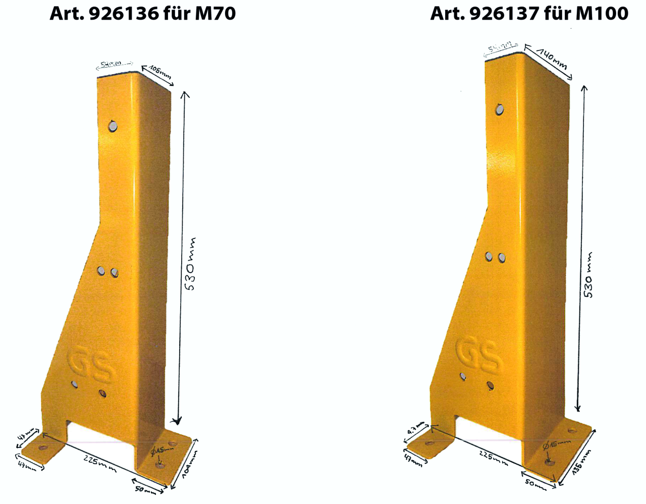 Protection d'échelle, milieu, Master M70