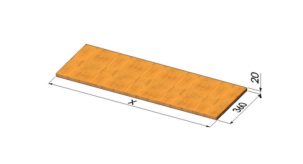 Arbeitsplatte Holz
