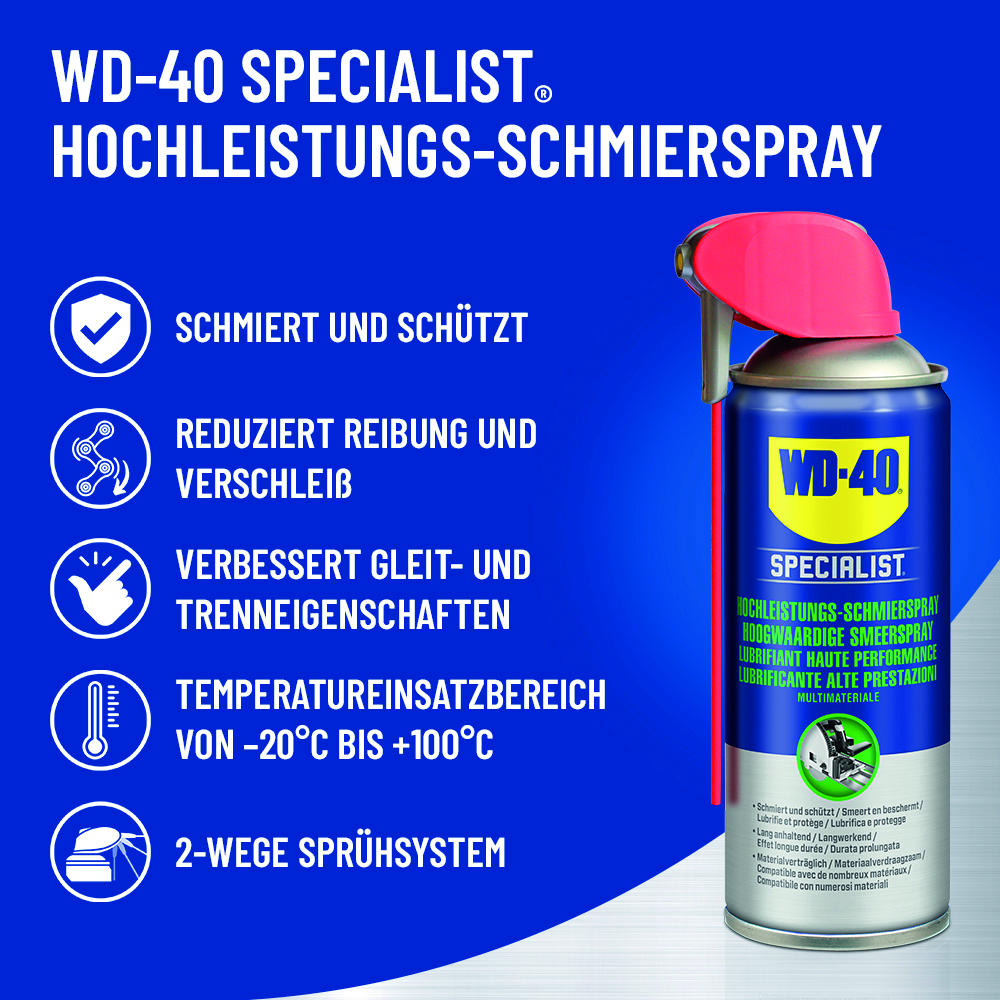 WD-40 Specialist 400ml Hochleistungsschmierspray