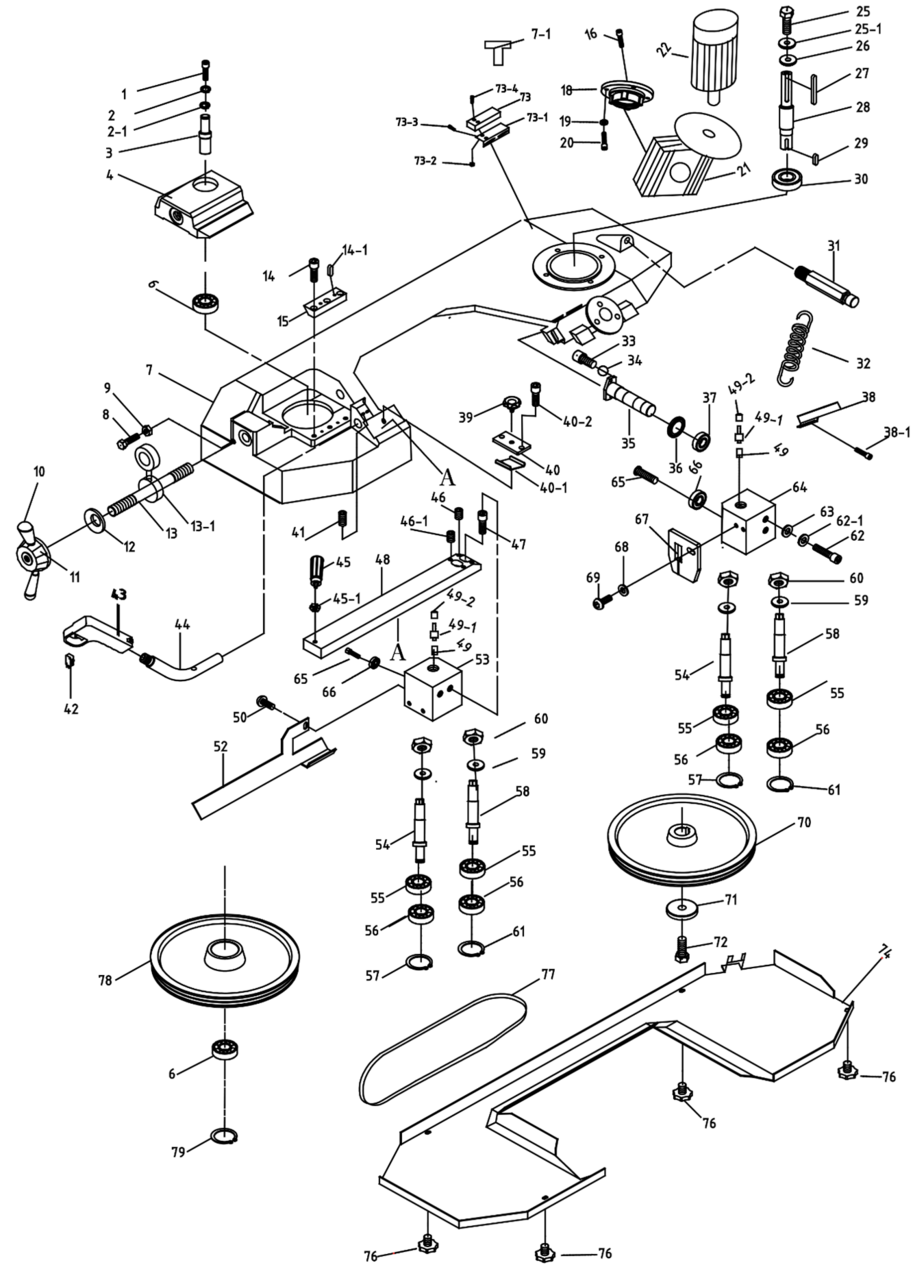 Scie à ruban à métaux Proton BSS-185-2T