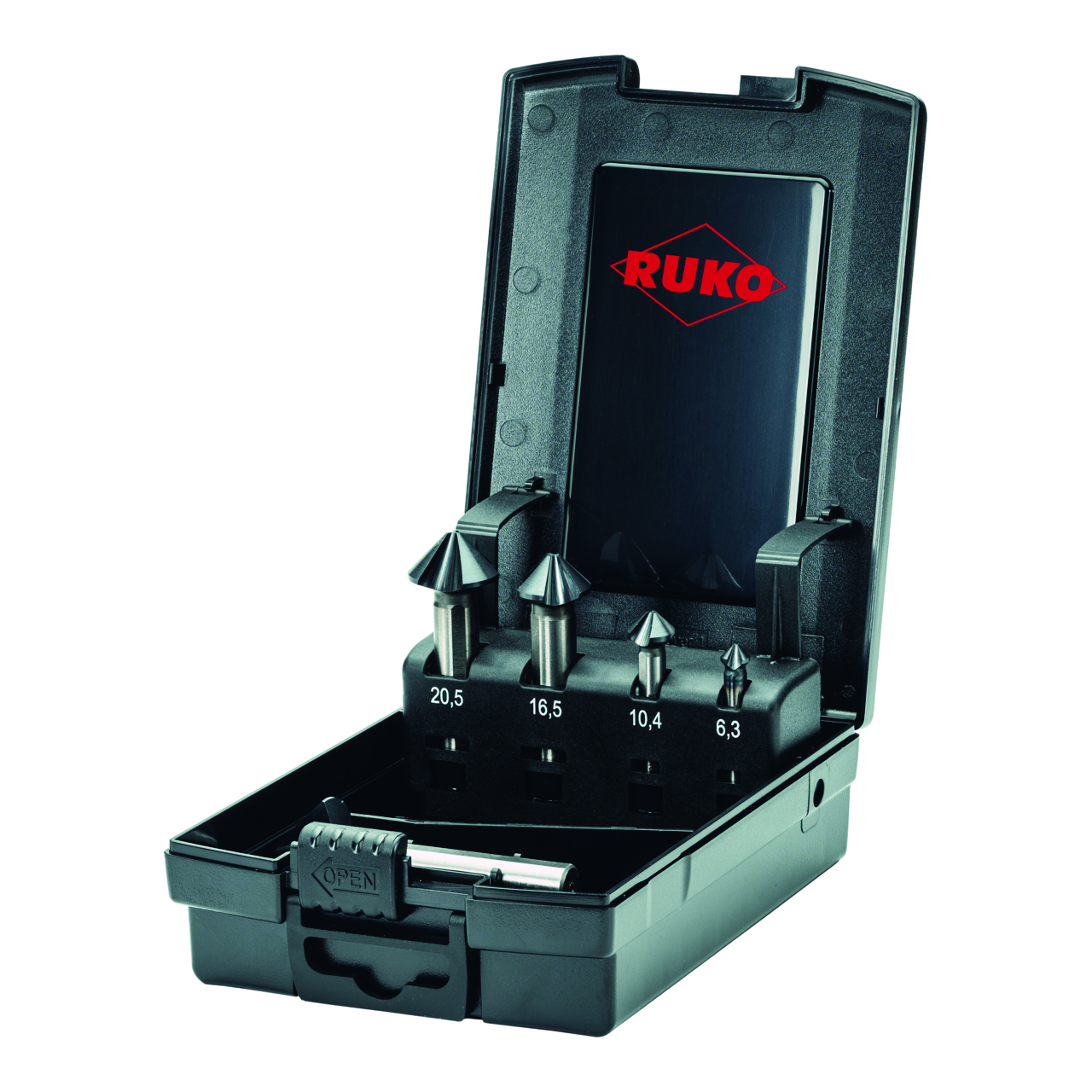 ULTIMATECUT Kegelsenker-Satz Ruko HSS-Co 5 RUnaTEC DIN 335 Form C 90° - 5-tlg. (