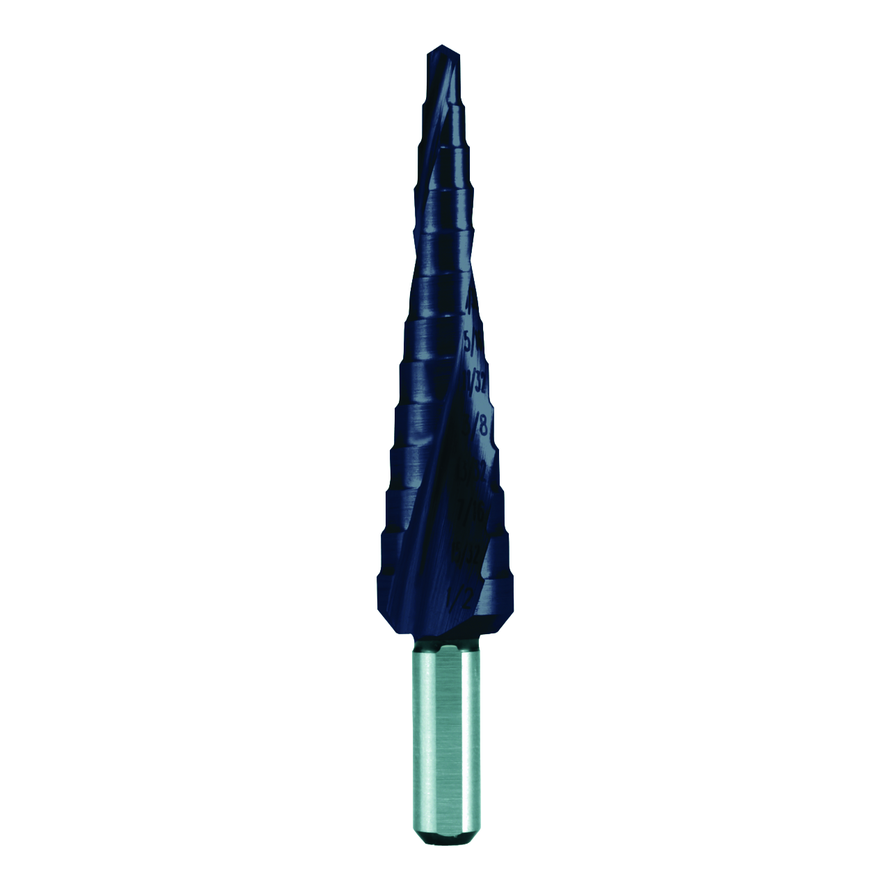 Stufenbohrer Ruko HSS TiAlN Kreuzanschliff Form C Zollabmessungen Ø 1/8" - 1/2"