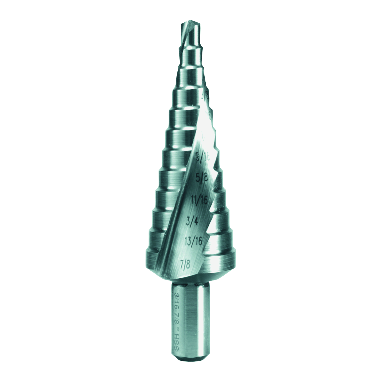 Stufenbohrer Ruko HSS TiAlN Kreuzanschliff Form C Zollabmessungen Ø 3/16" - 7/8"