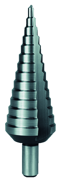 Stufenbohrer Terrax mit gerader Nut