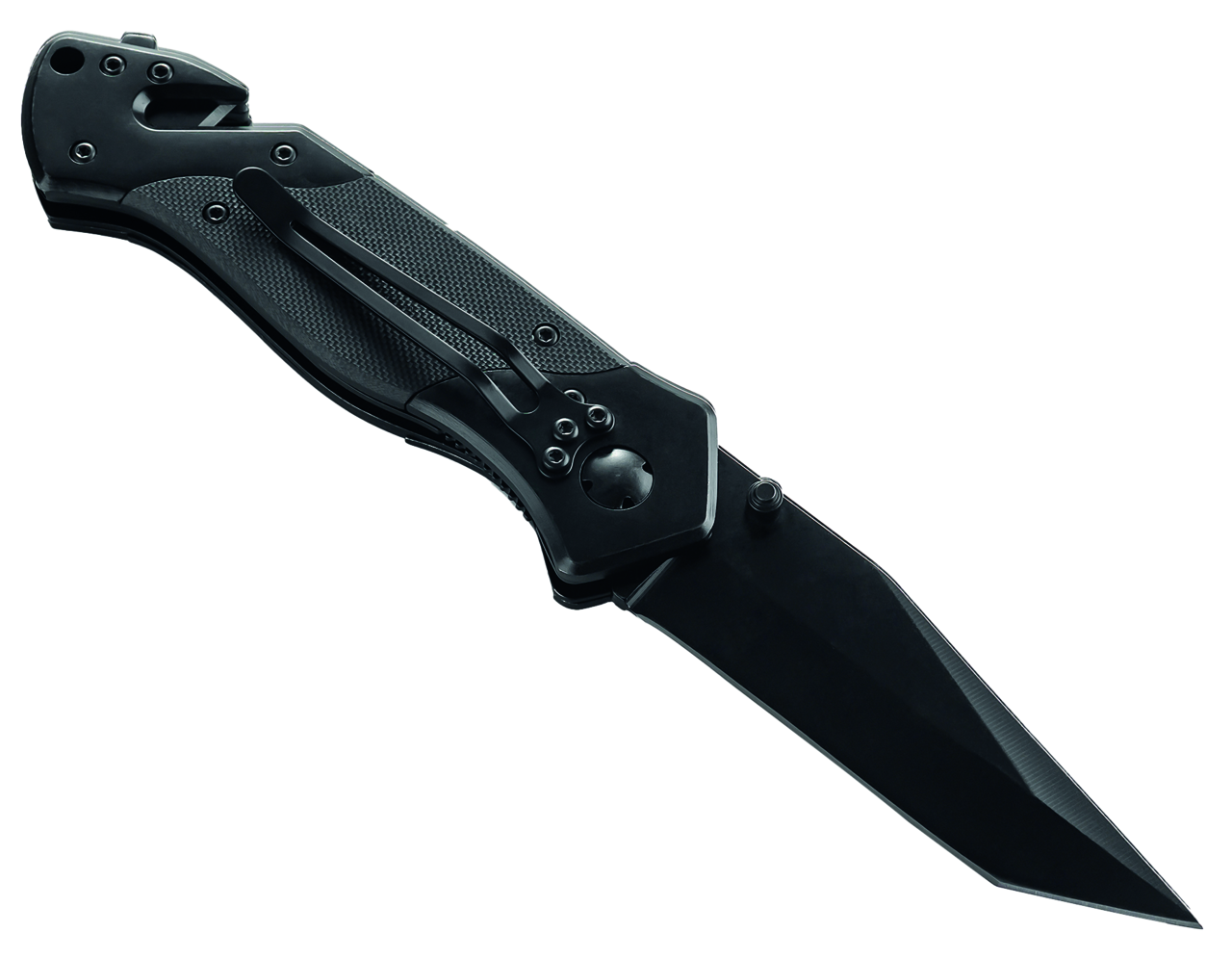 Arbeitsmesser schwarz mit 83 mm langer Klinge