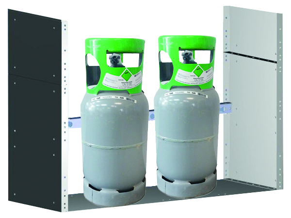 Kältemittel- und Gasflaschenregal Ecosystem KMR1036 / KR103C