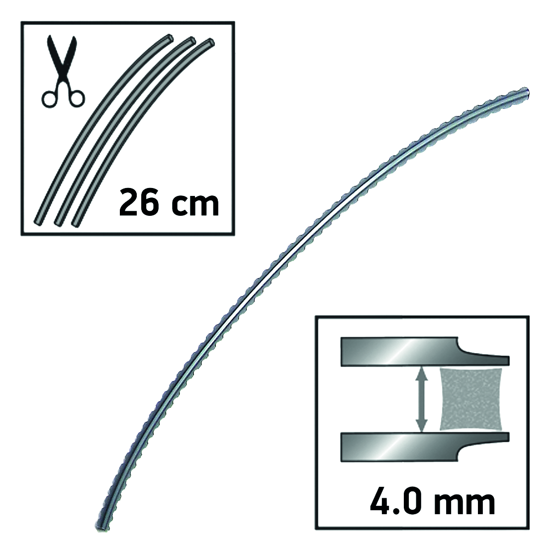 Faden Oregon Flexiblade 4.0 mm x 26cm, 20 Stück
