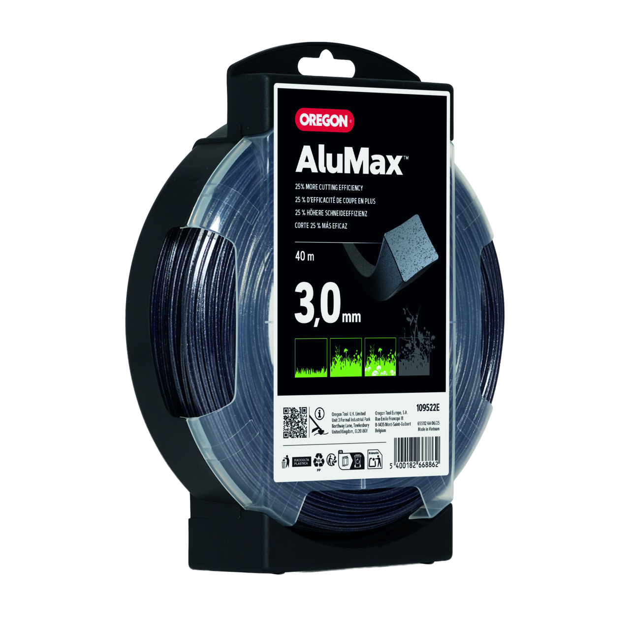 Faden Oregon AluMax quadratisch 3.0 mm x 40 m