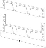 Fachbodenträger Zinc, gerade, 1000 mm