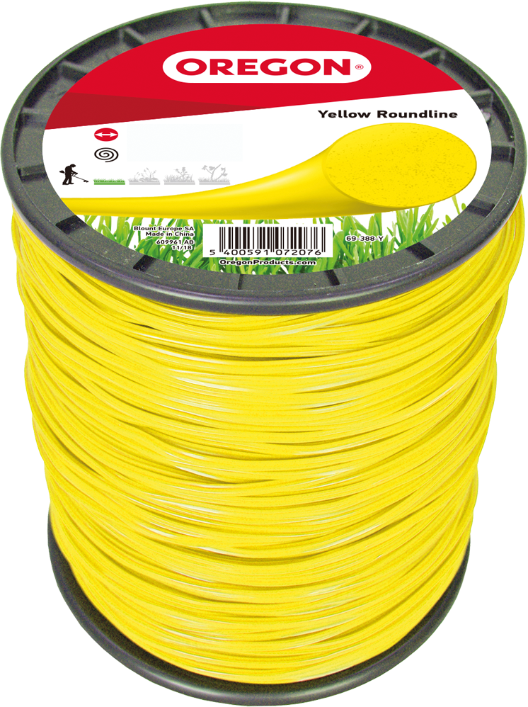 Faden Oregon gelb rund 4.0 mm x 95 m