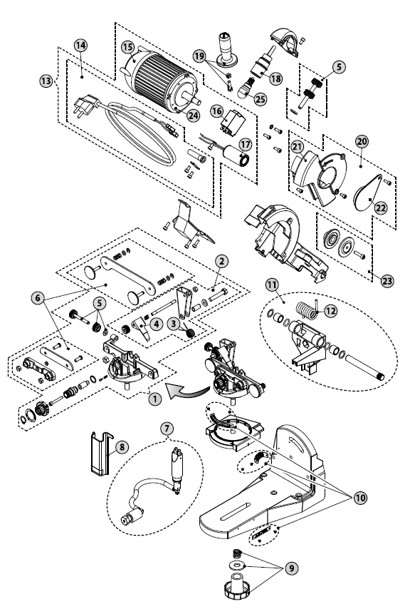 Kettenschleifgerät X-hydraulisch / Super Jolly