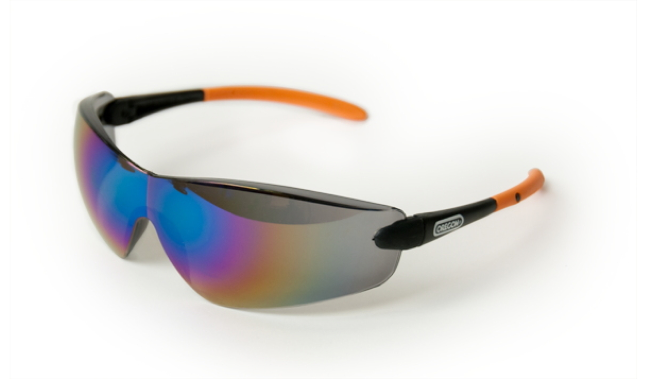 Schutzbrille Oregon dunkel getönt, verspiegelt, UV-Schutz