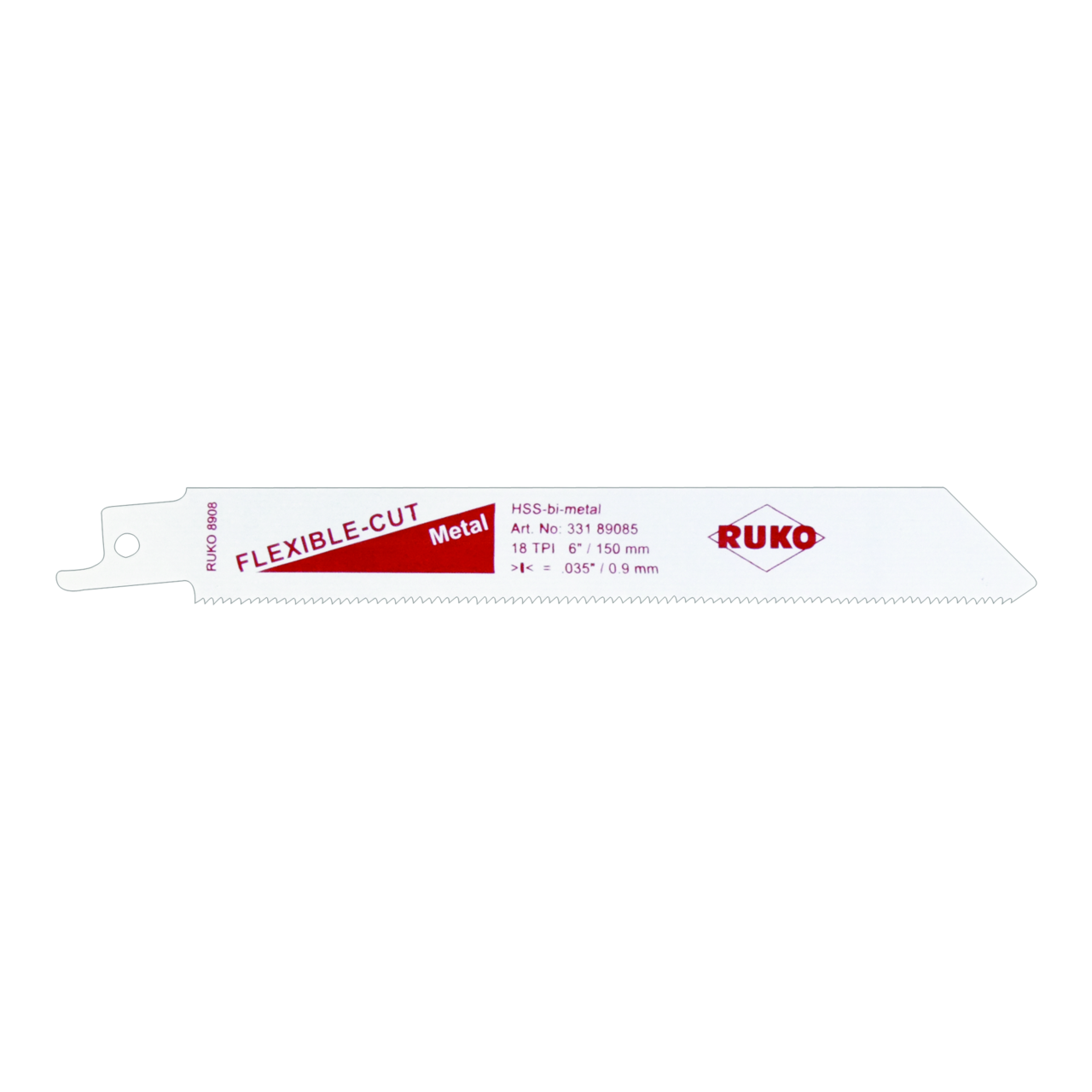 Lames de scies sabres 8908 Ruko HSS-bimétal