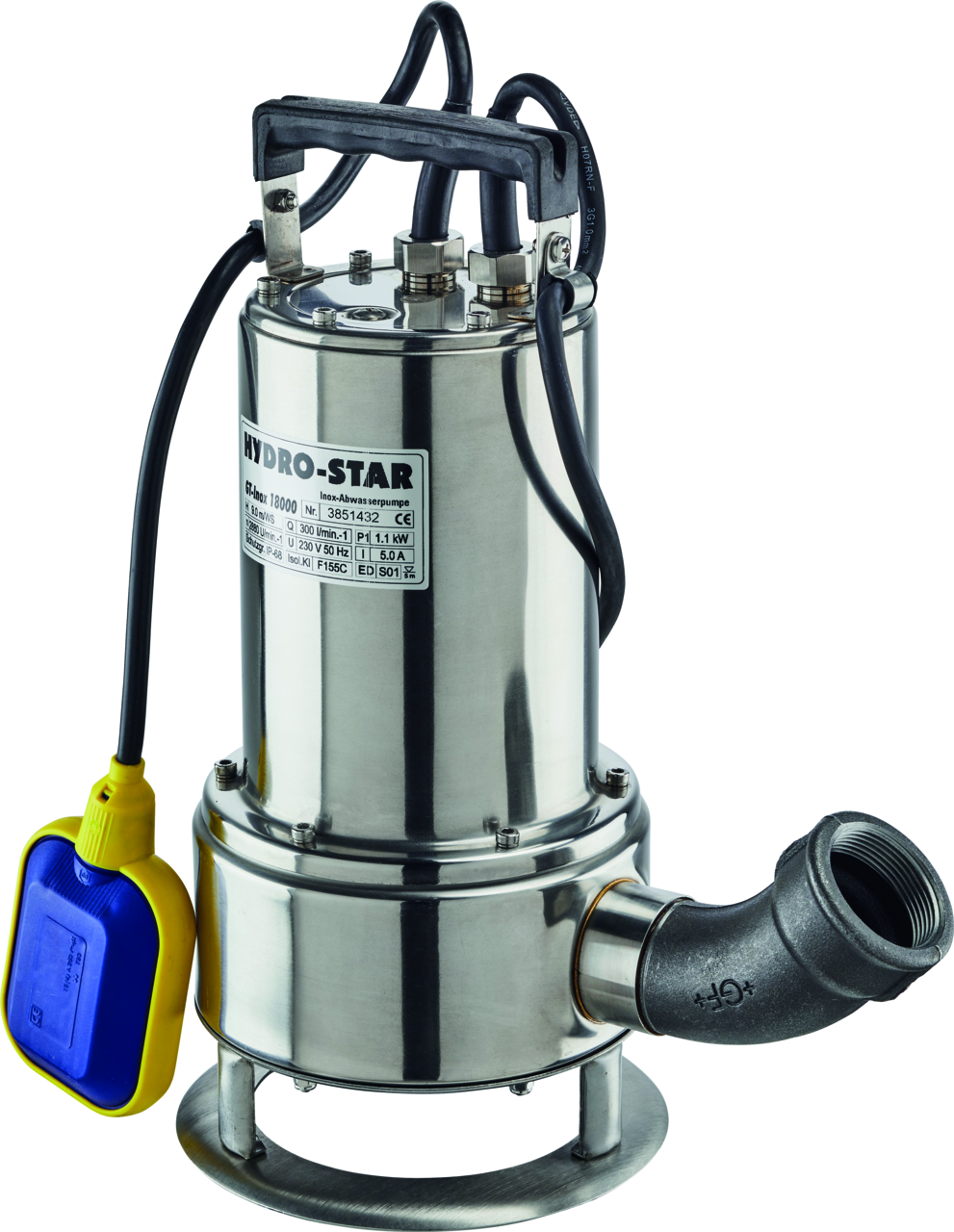 Fäkalienpumpe Hydrostar GT-Inox 18000