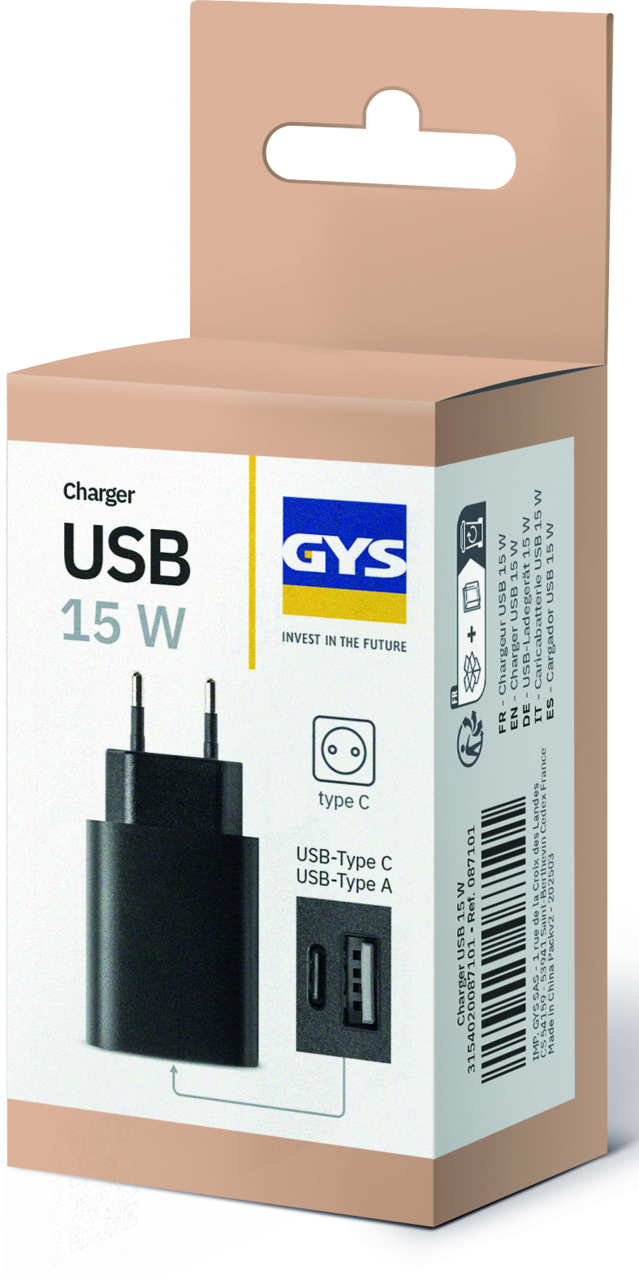 USB-C Ladegerät GYS 15W