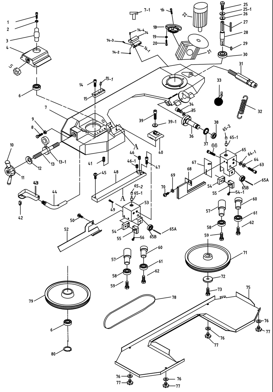 Scie à ruban à métaux Proton BSS-223-2T
