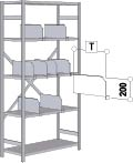 Schiebetrennwand Zinc 300x200 mm, rechts