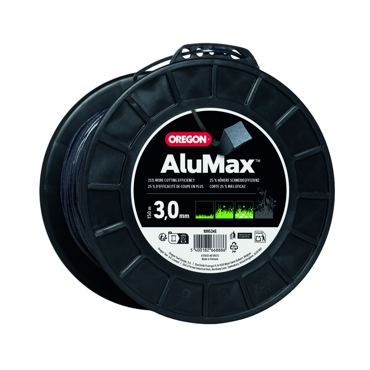 Faden Oregon AluMax quadratisch 3.0 mm x 155 m