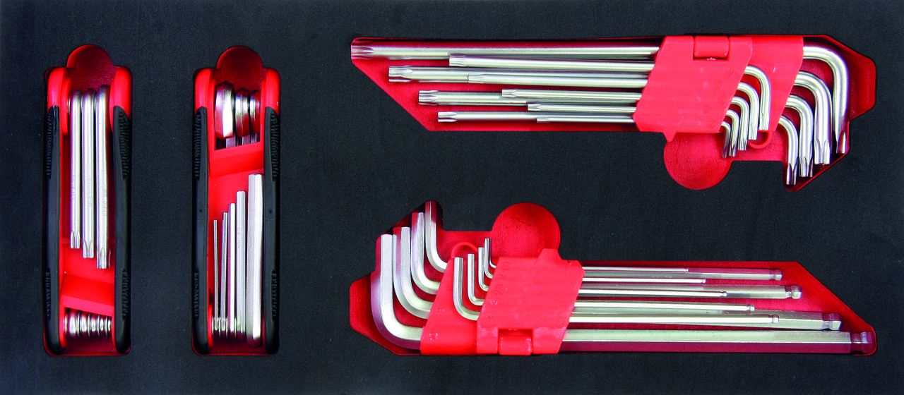 Inbusschlüssel-/Torx-Satz, 34-tlg.